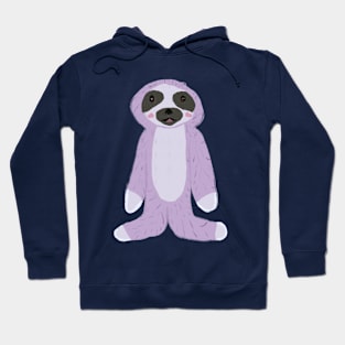 Purple Cute Sloth Hoodie